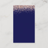 Roos Gold Glitter QR-code marinevrouw - Details Informatiekaartje (Achterkant)