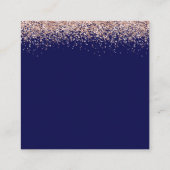 Roos Gold Glitter QR-code marinevrouw - Details Informatiekaartje (Achterkant)