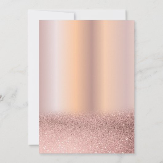 Roos Gold Glitter Rozen Crown 80th Birthday Party Kaart (Achterkant)