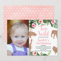 Roos Gold Glitter Safari Foto twee Wild Birthday