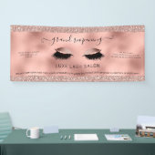 Roos Gold Glitter Salon Heropening Covid Safety Spandoek (Beurs)