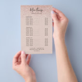 Roos Gold Glitter Salon Service Menu (Hand)