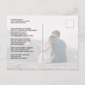 Roos Gold Glitter Same Love Date Wedding Aankondigingskaart (Achterkant)