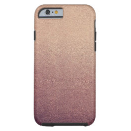Roos Gold Glitter Sand Visual Texture Ombre Light iPhone X Hoesje