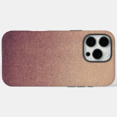 Roos Gold Glitter Sand Visual Texture Ombre Light Case-Mate iPhone Case (Achterkant (horizontaal))