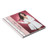 Roos Gold Glitter Sash Autograph Pad Notitieblok (Schuin)