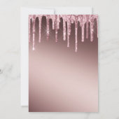 Roos Gold Glitter-schijven 50e verjaardag verrassi Kaart (Achterkant)