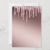 Roos Gold Glitter-schijven 70e verjaardag Enterpri Kaart (Achterkant)