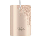 Roos Gold Glitter-schijven Luchtverfrisser (Achterkant)