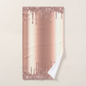 Roos Gold Glitter-schijven Metalen Folie Kijk Bad Handdoek (Handdoek)