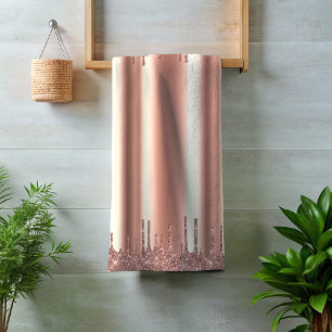 Roos Gold Glitter-schijven Metalen Folie Kijk Bad Handdoek