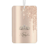 Roos Gold Glitter-schijven Tiara Luchtverfrisser (Achterkant)
