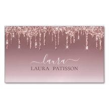 Roos Gold glitter-script met monogram Busine