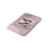 Roos Gold Glitter Script Monogram Badmat (Gekanteld)