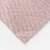 Roos Gold Glitter Script Monogram Fleece Deken (Hoek)