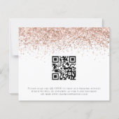 Roos Gold Glitter Script Save the Date (Achterkant)
