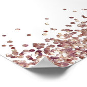 Roos Gold Glitter Script Welkomststartkaart Poster (Hoek)