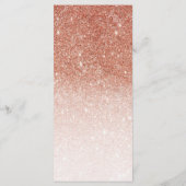 Roos Gold Glitter Shiny Elegant Menu (Achterkant)