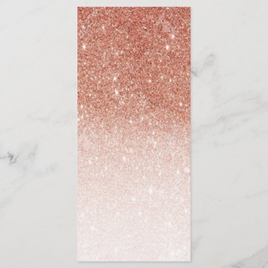Roos Gold Glitter Shiny Elegant Menu (Achterkant)