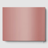 Roos Gold Glitter & Silver Wedding Rings Gastenboek (Achterkant)