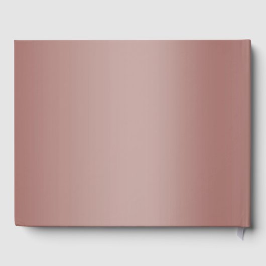 Roos Gold Glitter & Silver Wedding Rings Gastenboek (Achterkant)