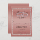 Roos Gold Glitter, Silver Wedding Rings Menu (Voorkant / Achterkant)