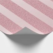 Roos Gold Glitter Sjabloon Elegant Kerstmis Cadeaupapier (Hoek)