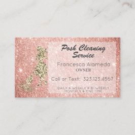 Roos Gold Glitter + Sjabloon van 14.000 rpm Visitekaartje