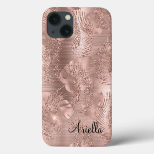 Roos Gold Glitter Sparkle Tropical Palm Case-Mate iPhone Case