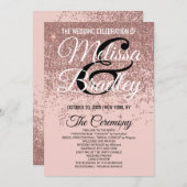 Roos Gold Glitter Sparkles Blush Pink Programma's (Voorkant / Achterkant)