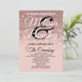 Roos Gold Glitter Sparkles Blush Pink Programma's (Staand voorkant)