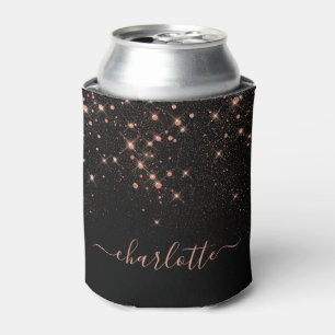 Roos Gold Glitter Sparkly Elegant Glamoureus Scrip Blikjeskoeler