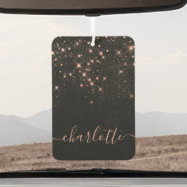 Roos Gold Glitter Sparkly Elegant Glamoureus Scrip Luchtverfrisser