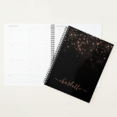 Roos Gold Glitter Sparkly Elegant Glamoureus Scrip Planner (Display)
