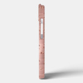 Roos Gold Glitter Sparkly Glam Case-Mate iPhone Case (Achterkant / Links)