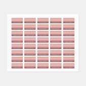 Roos Gold Glitter Sparkly Labels met aangepaste te