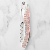 Roos Gold Glitter Sparkly Ober's Kurkentrekker Gif (Voorkant)