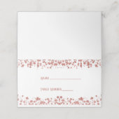 Roos Gold Glitter Stars Place Card Plaatskaartje (Buitenkant ongevouwen)