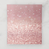 Roos Gold Glitter Sweet 16 gepersonaliseerde plaat Plaatskaartje (Binnenkant ongevouwen)