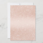 Roos Gold Glitter Sweet 16 Kaart (Achterkant)