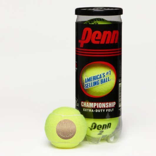 Roos Gold Glitter Tennisballen met aangepaste teks (Doos)