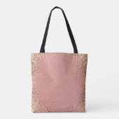 Roos Gold Glitter Tote Bag (Achterkant)