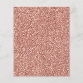 Roos Gold Glitter  Unicorn Floral Flyer (Achterkant)