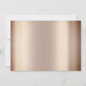 Roos Gold Glitter Unicorn Horse Birthday Kaart (Achterkant)