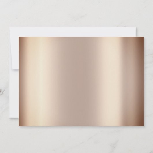 Roos Gold Glitter Unicorn Horse Birthday Kaart (Achterkant)