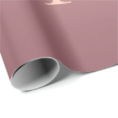 Roos Gold Glitter Uw Letter Naam Inpakpapier (Rol Hoek)