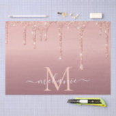 Roos Gold Glitter Uw Letter Naam Weefsel Papier (Craft)