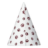 Roos Gold Glitter-verfprinters Feesthoedjes (Achterkant)