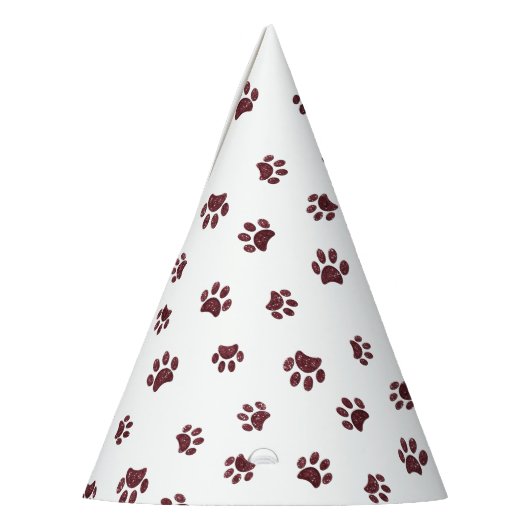 Roos Gold Glitter-verfprinters Feesthoedjes (Links)