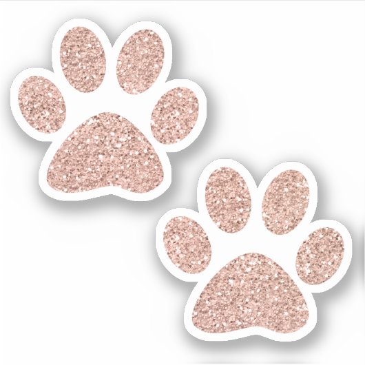 Roos Gold Glitter-verfprinters Sticker (Voorkant)